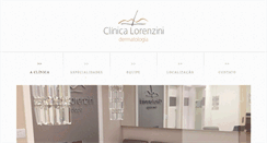 Desktop Screenshot of clinicalorenzini.com.br
