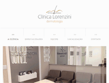 Tablet Screenshot of clinicalorenzini.com.br